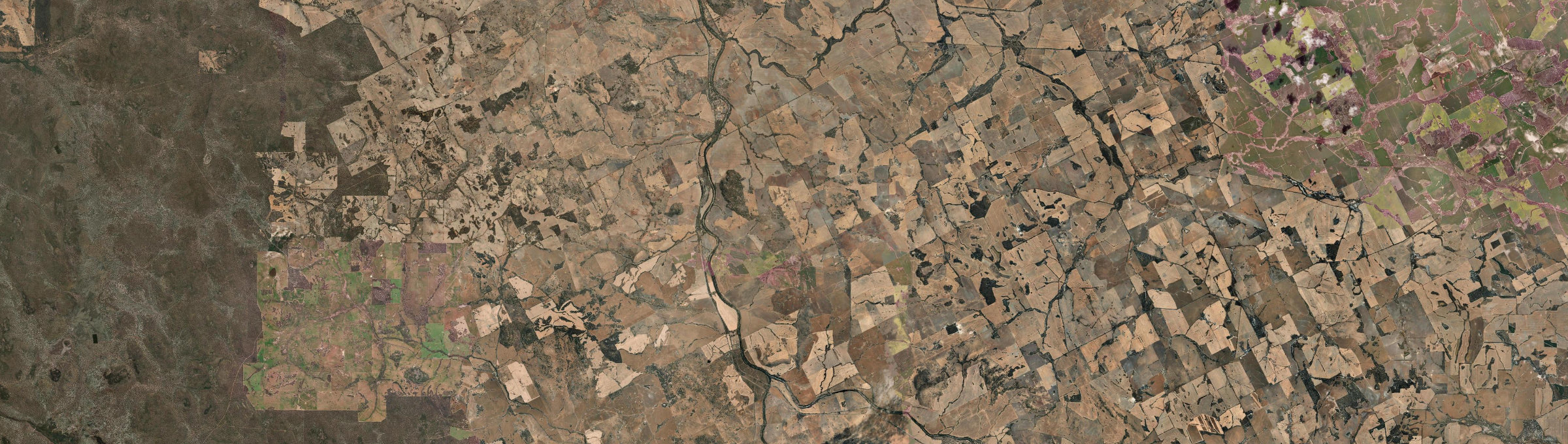 Aerial view of Gilgering, WA