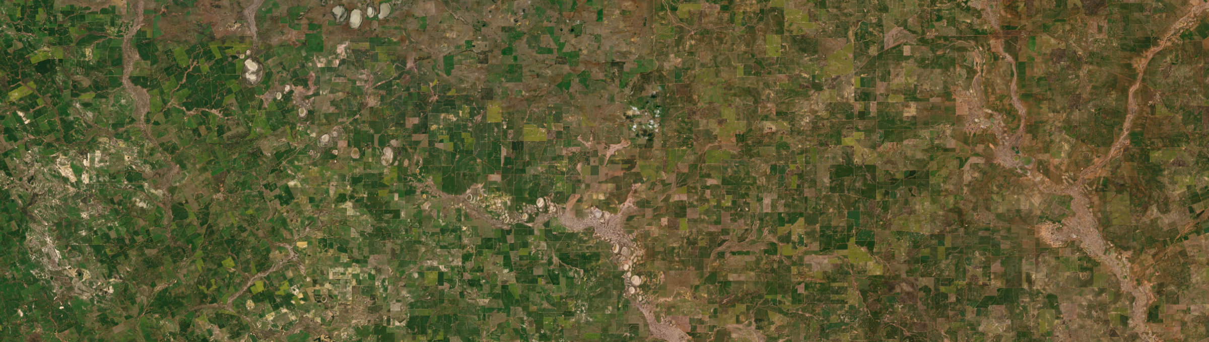 Aerial view of Wyalkatchem, WA