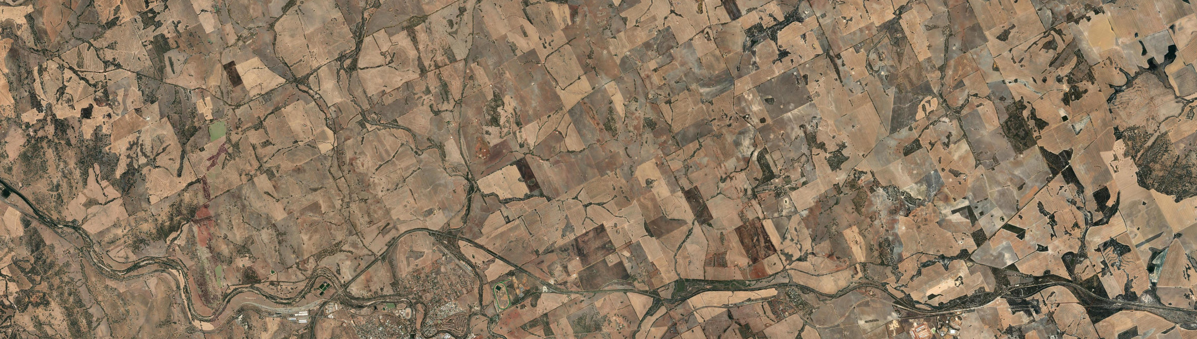 Aerial view of Malabaine, WA