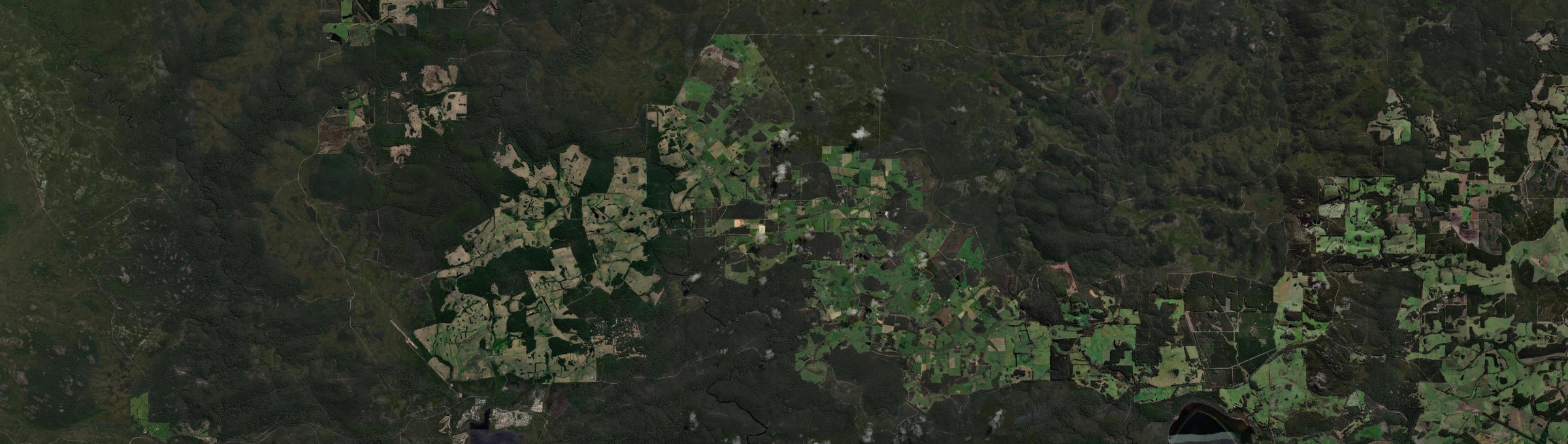 Aerial view of Hazelvale, WA