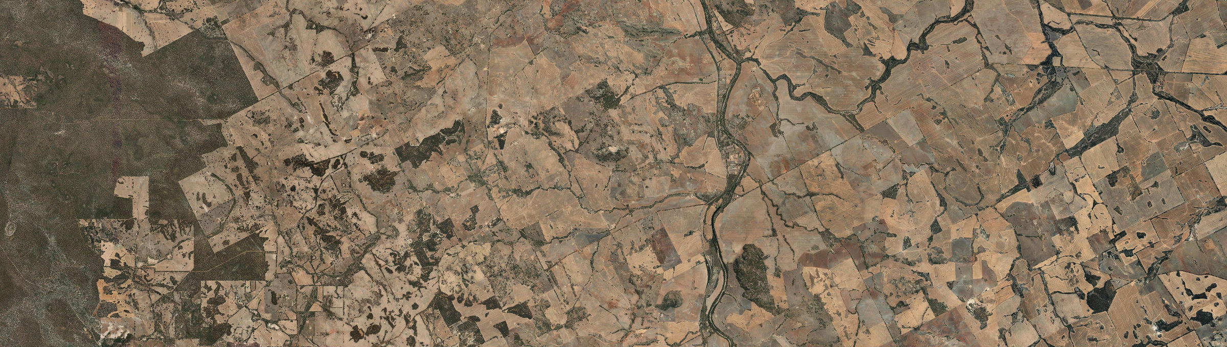 Aerial view of Gwambygine, WA