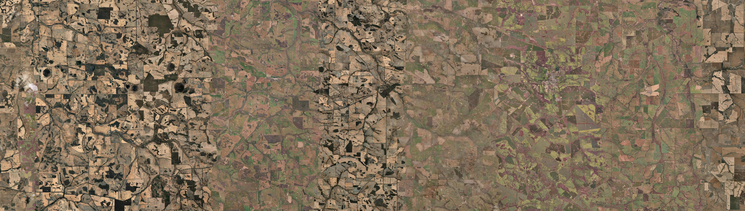 Aerial view of Muradup, WA