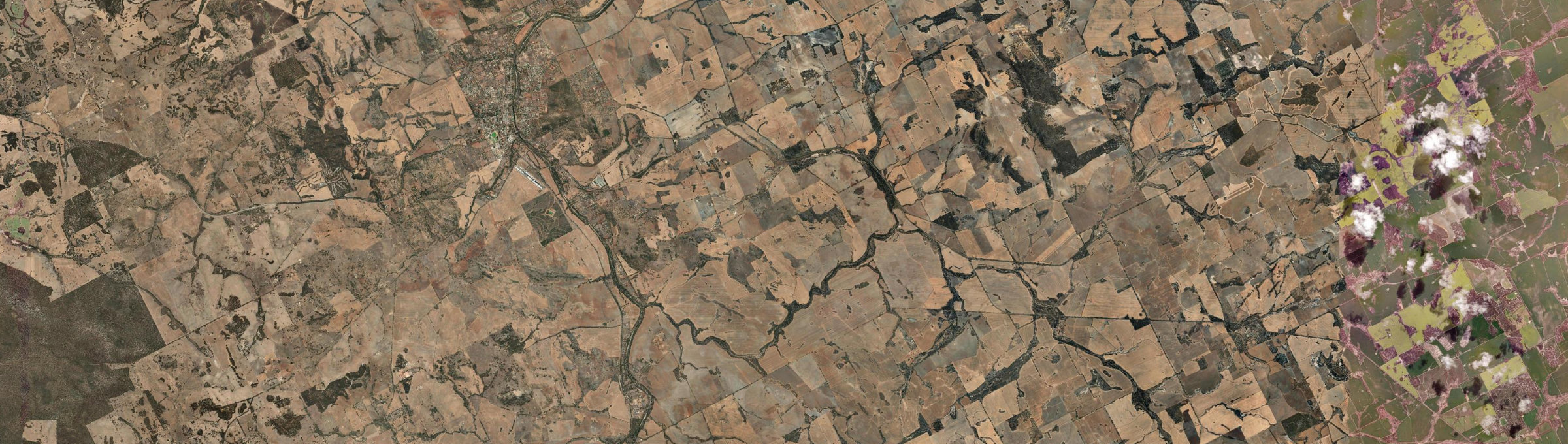 Aerial view of Mount Hardey, WA