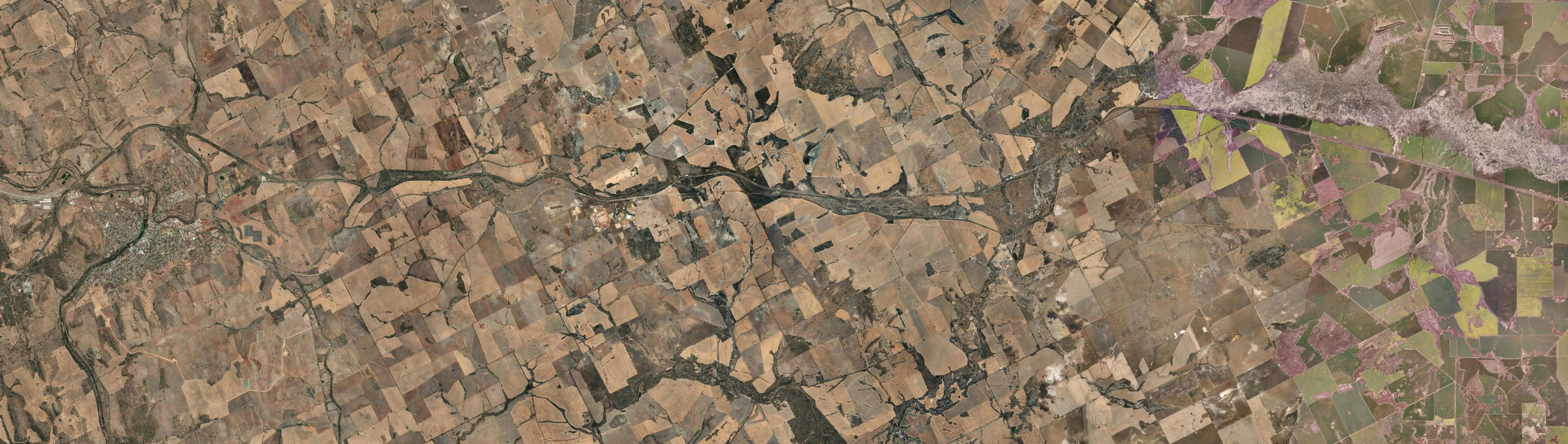 Aerial view of Meenaar, WA