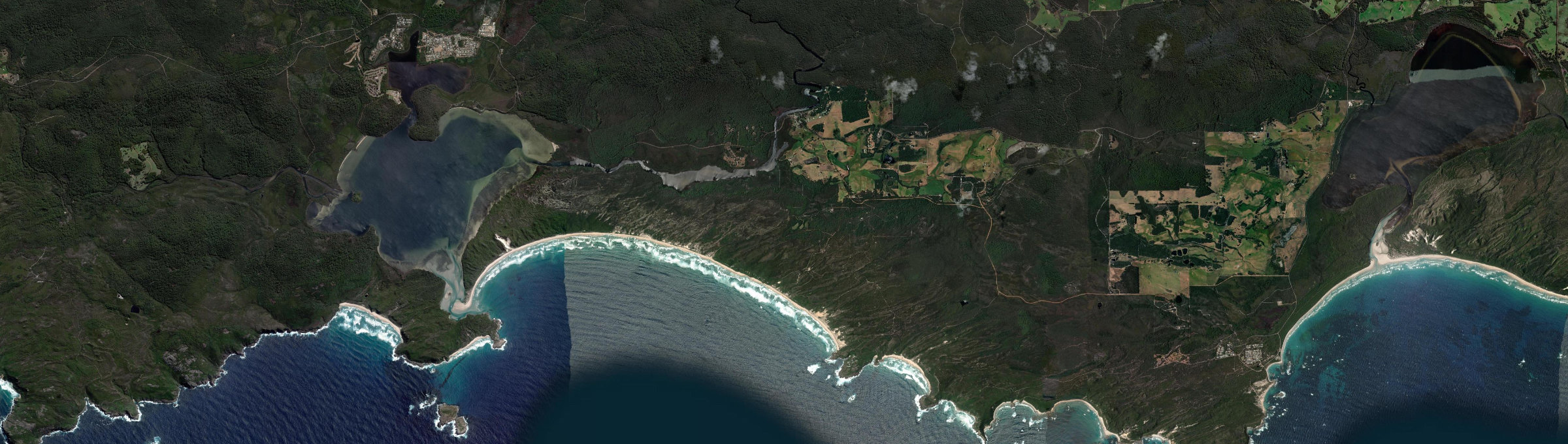 Aerial view of Nornalup, WA