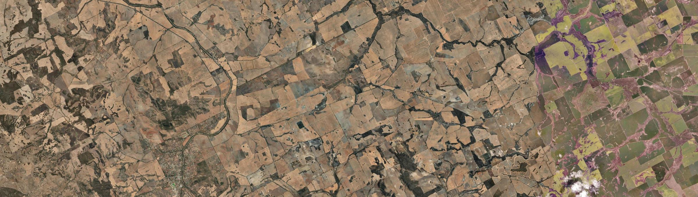 Aerial view of Malebelling, WA