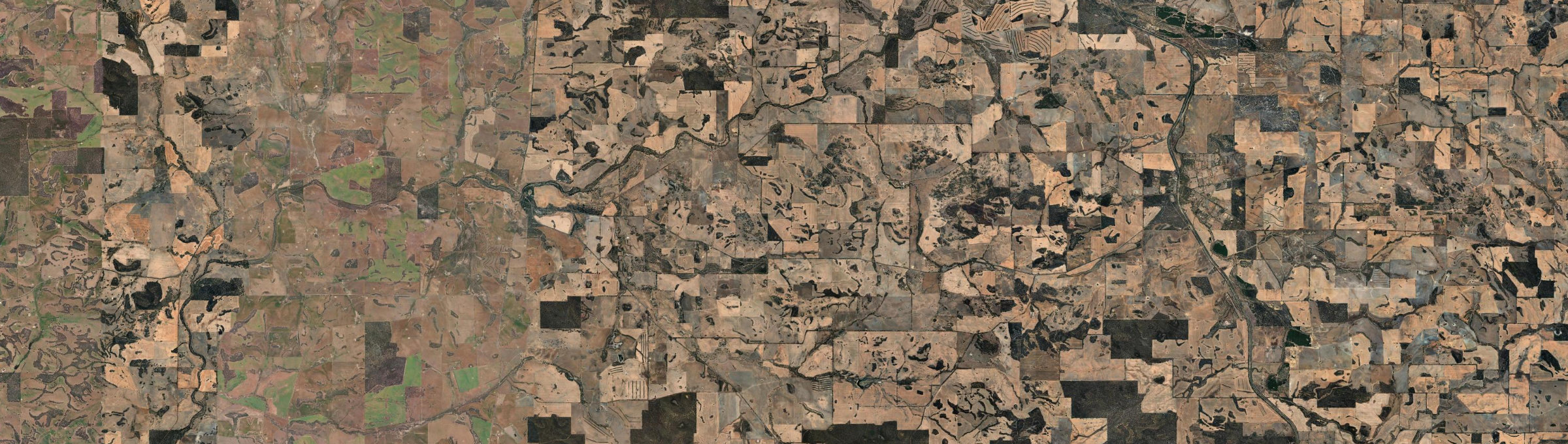Aerial view of West Popanyinning, WA
