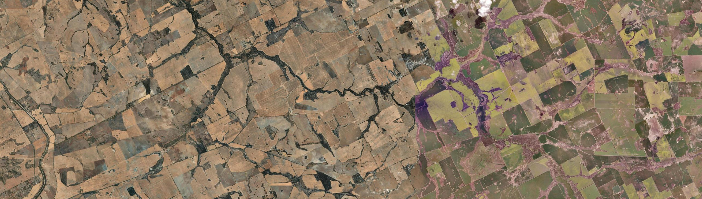 Aerial view of Badgin, WA