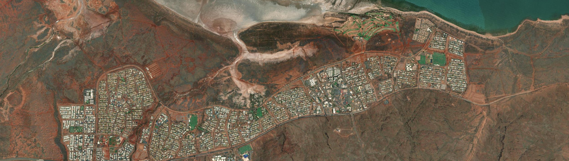 Aerial view of Pegs Creek, WA