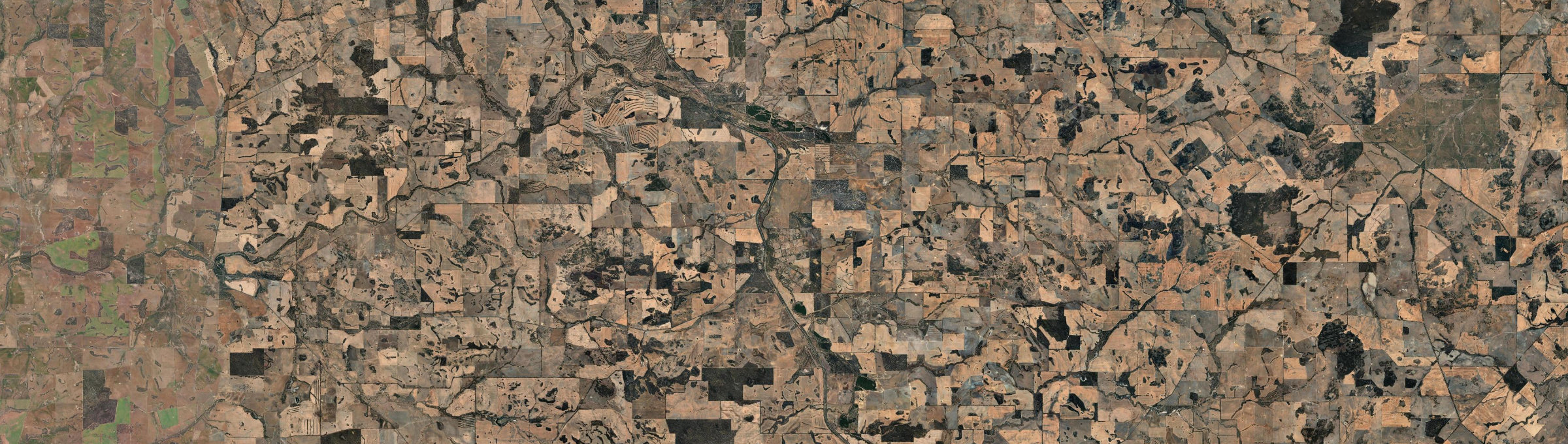 Aerial view of Popanyinning, WA