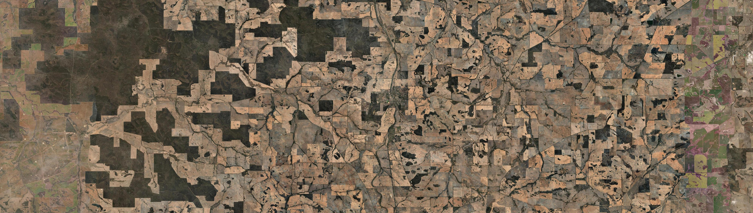 Aerial view of Cuballing, WA