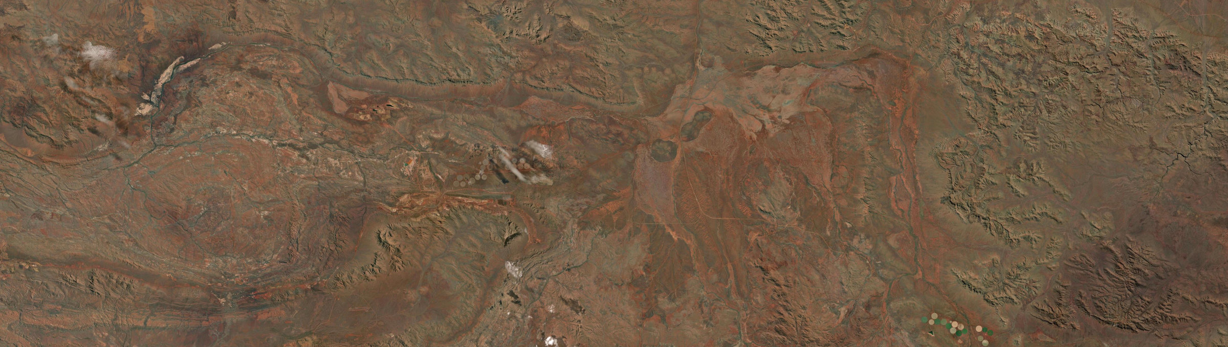 Aerial view of Mount Sheila, WA