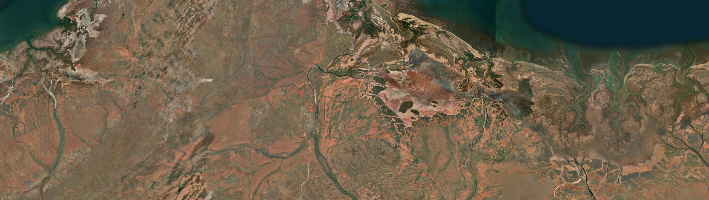 Aerial view of Roebourne, WA
