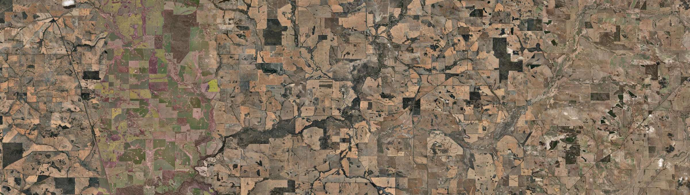 Aerial view of Piesseville, WA