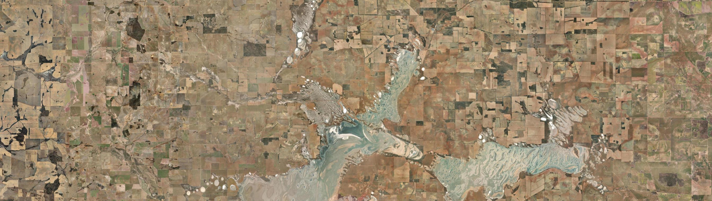 Aerial view of Booralaming, WA