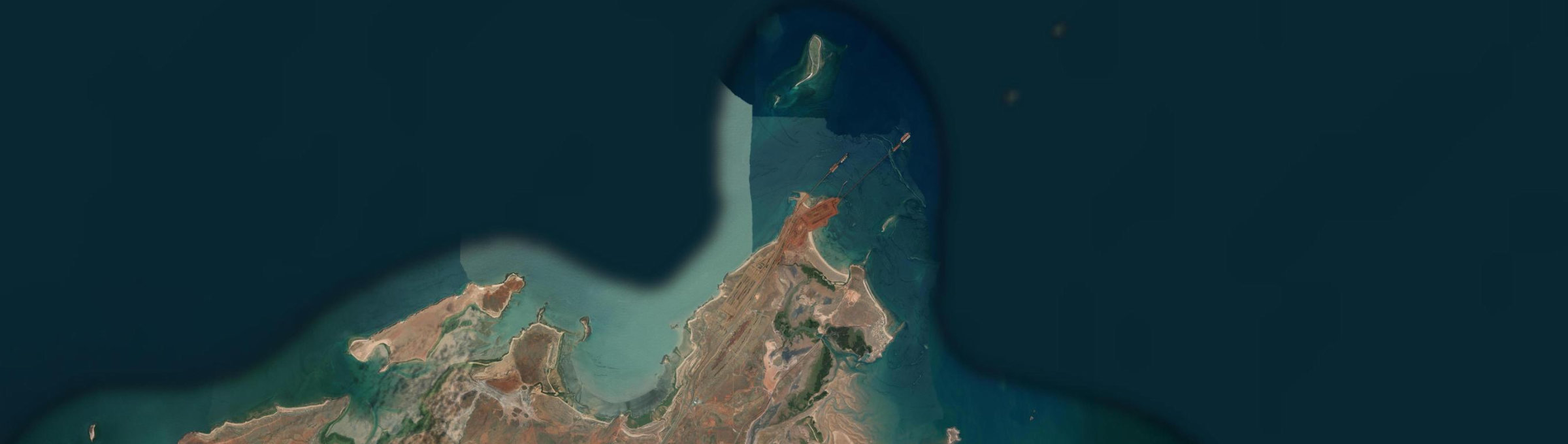 Aerial view of Point Samson, WA