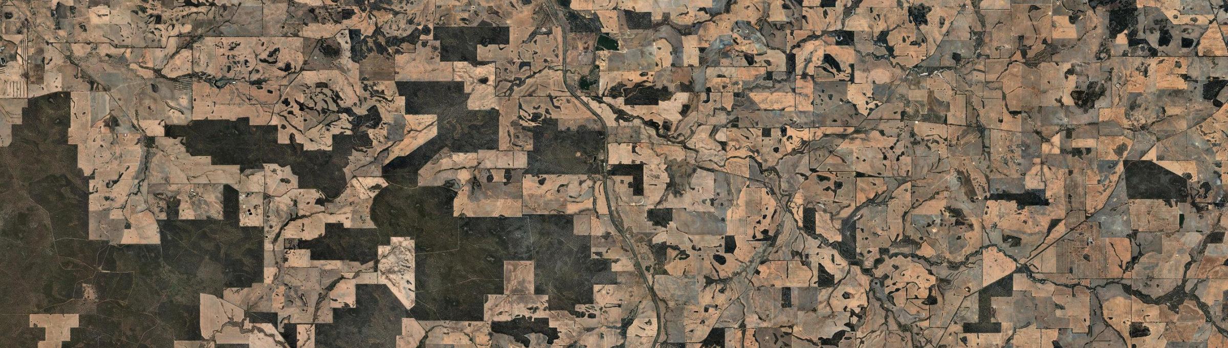 Aerial view of Yornaning, WA
