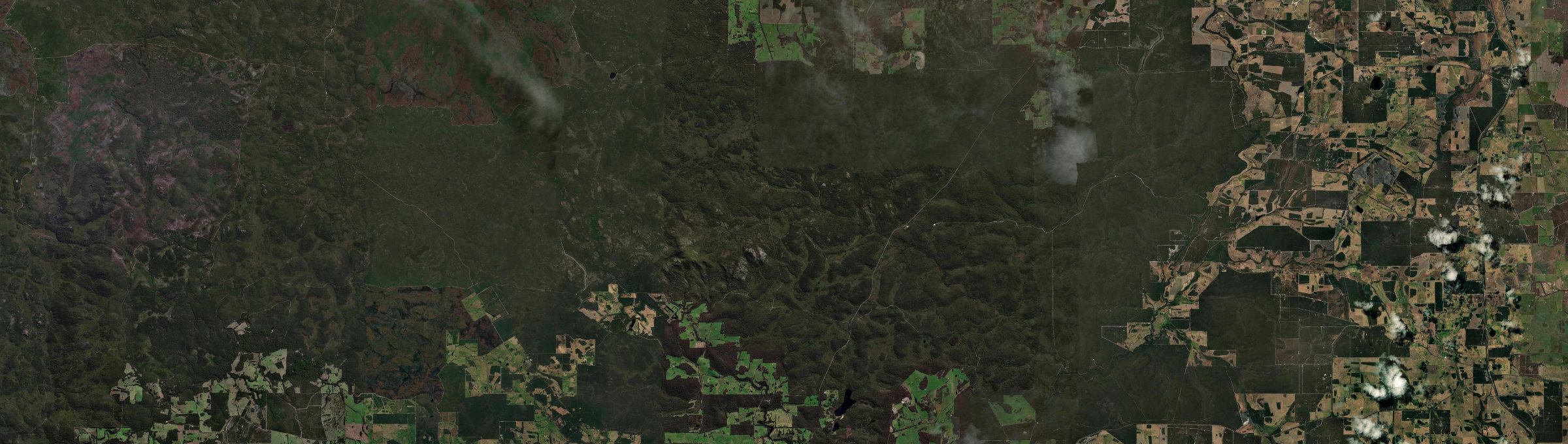 Aerial view of Mount Lindesay (WA), WA
