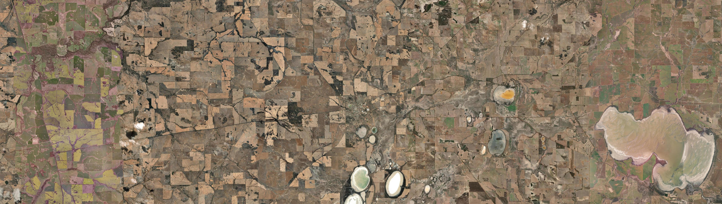 Aerial view of Wagin, WA