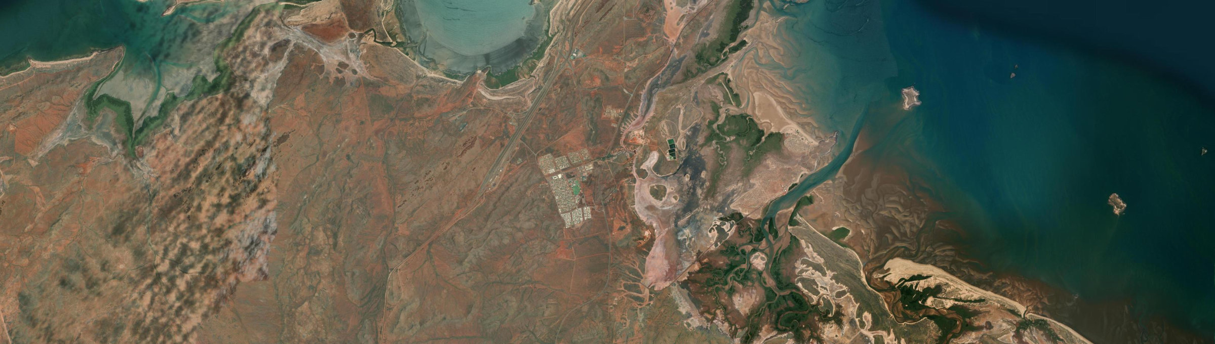 Aerial view of Wickham (WA), WA