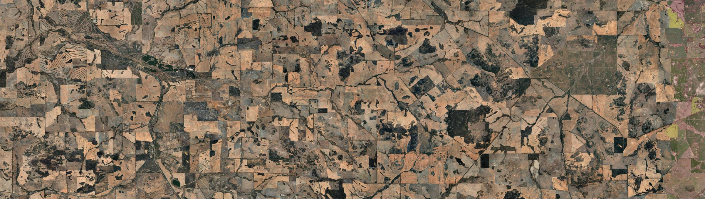 Aerial view of East Popanyinning, WA