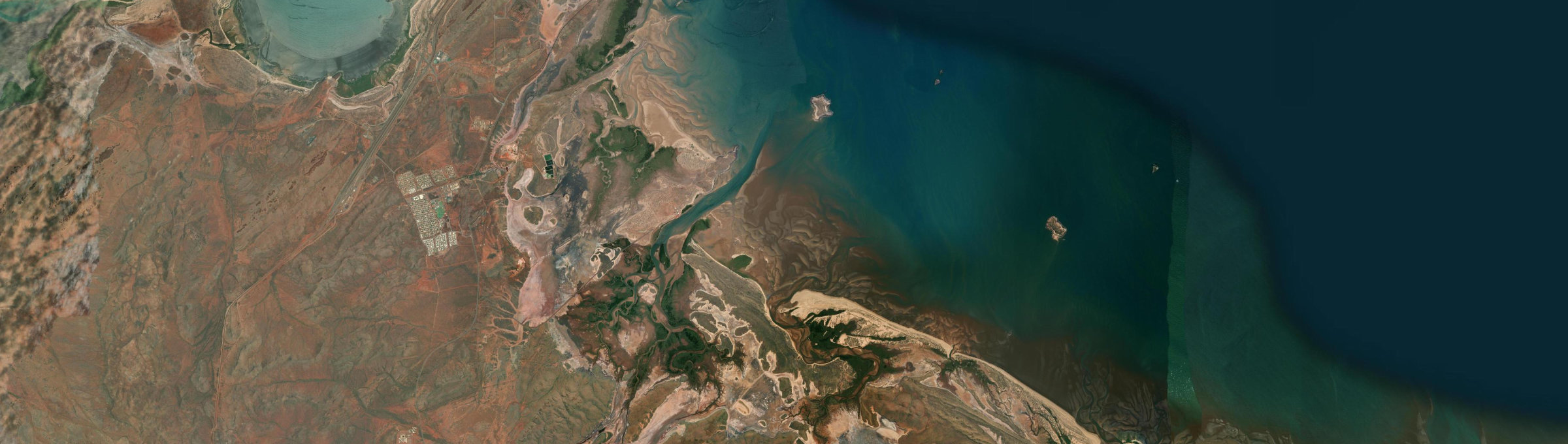 Aerial view of Cossack (WA), WA