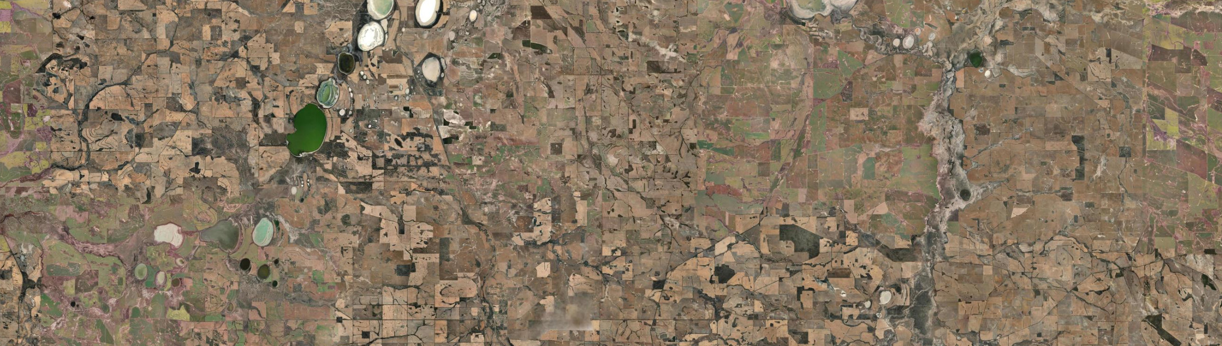 Aerial view of Cartmeticup, WA