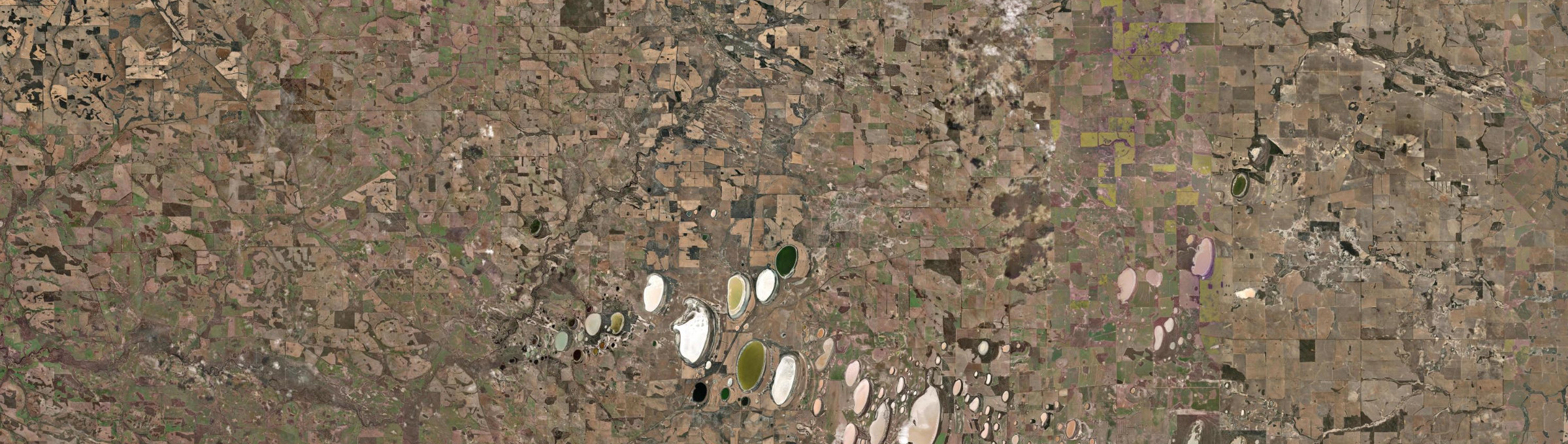 Aerial view of Wansbrough, WA