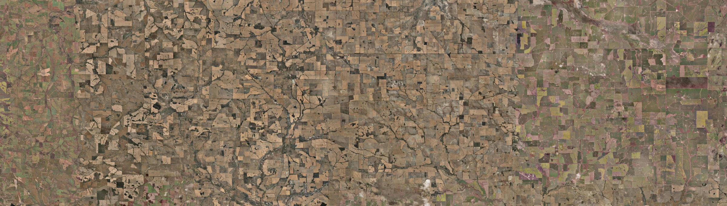 Aerial view of Broomehill East, WA
