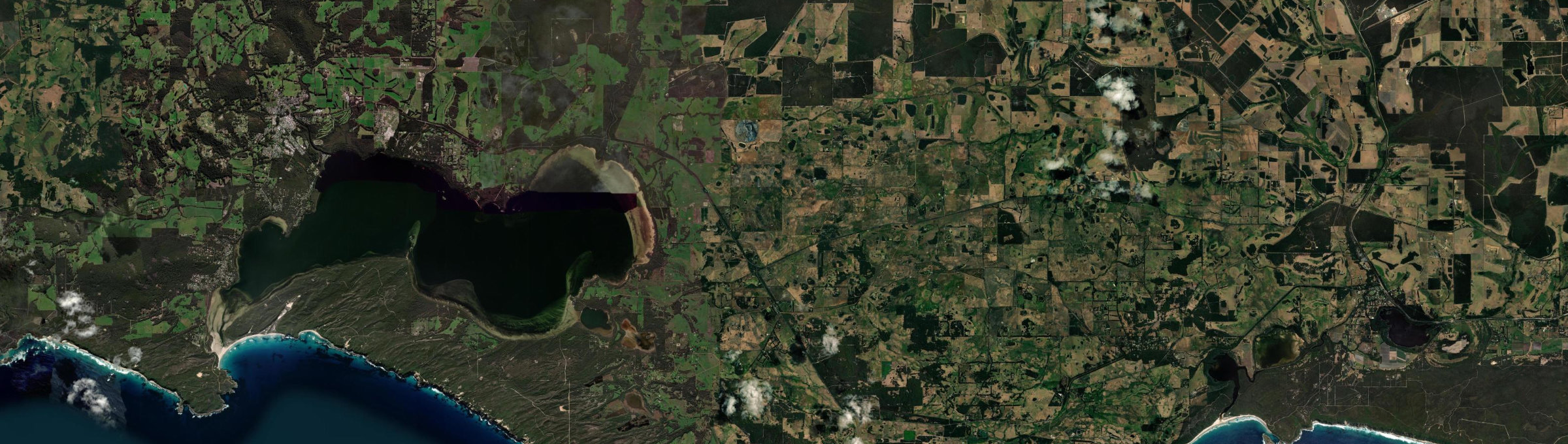 Aerial view of Youngs Siding, WA