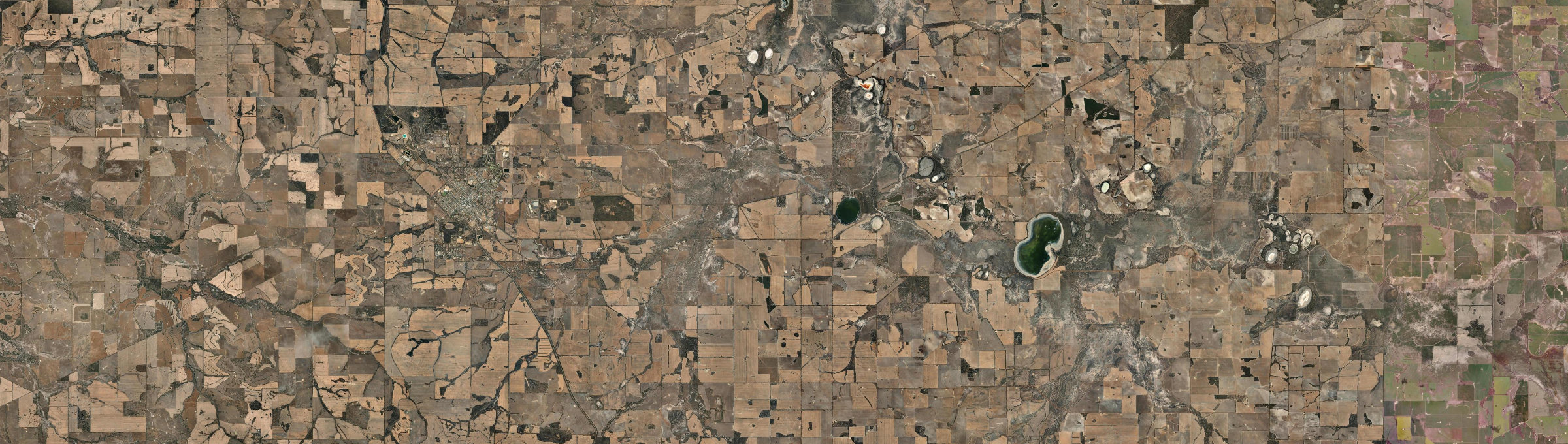 Aerial view of Ewlyamartup, WA