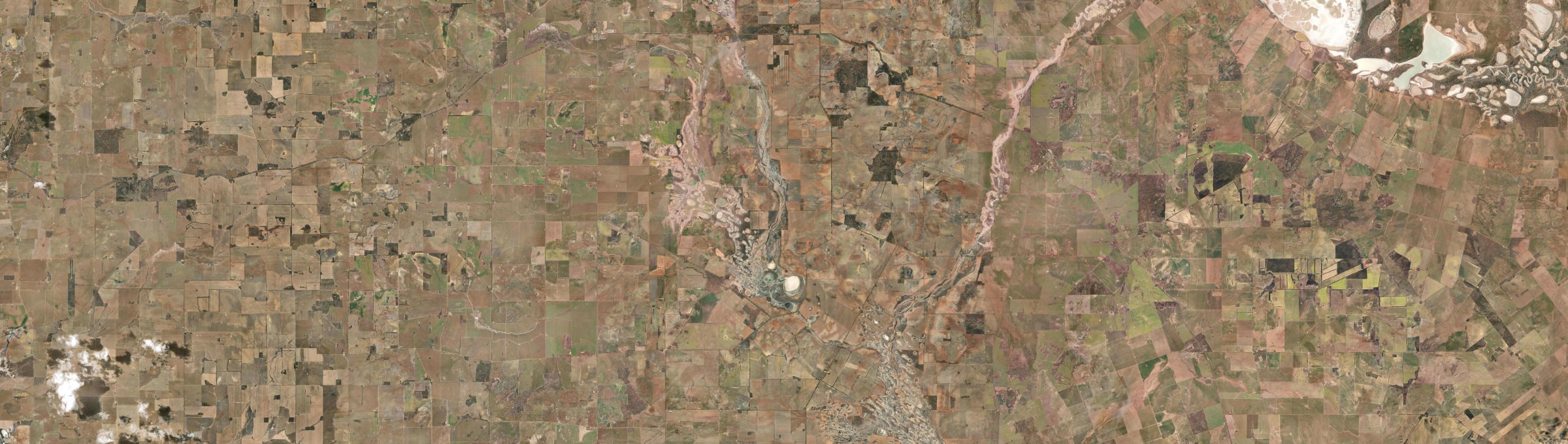 Aerial view of South Kununoppin, WA