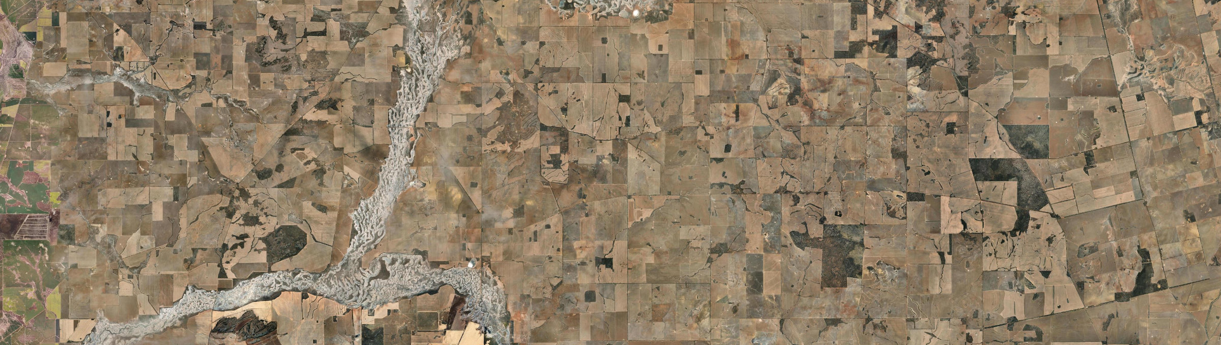 Aerial view of Daadenning Creek, WA