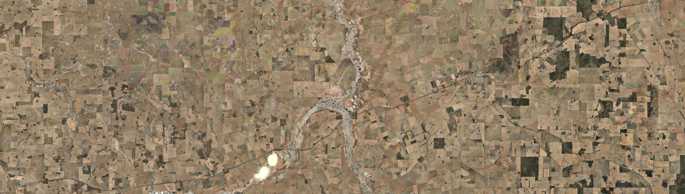 Aerial view of Hines Hill, WA