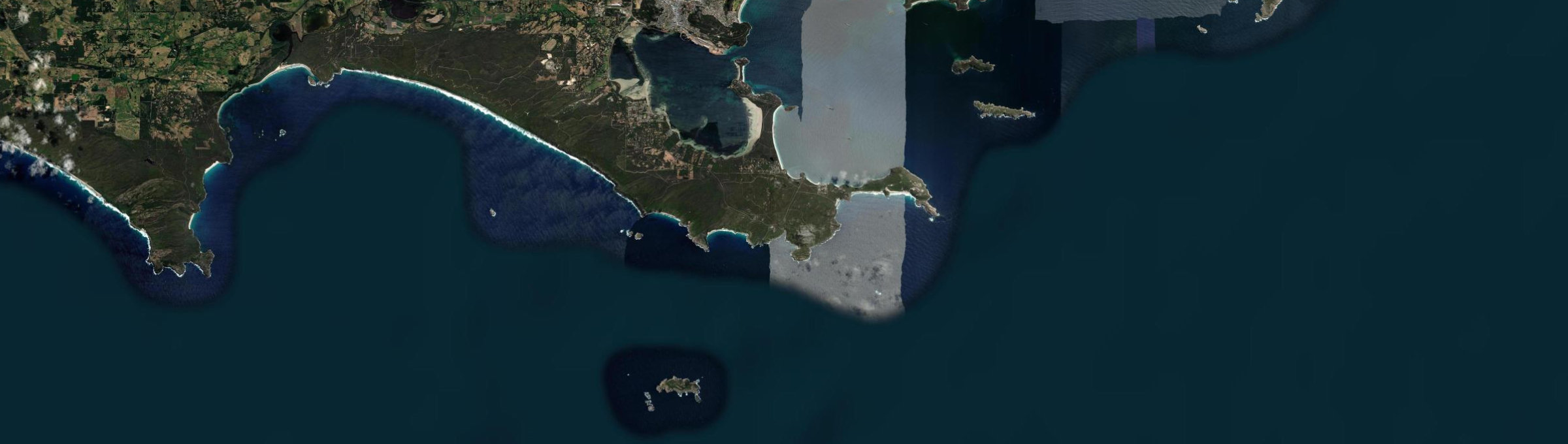 Aerial view of Torndirrup, WA