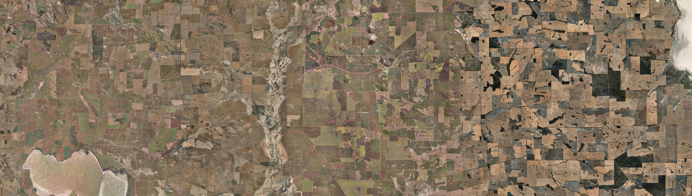 Aerial view of Moulyinning, WA