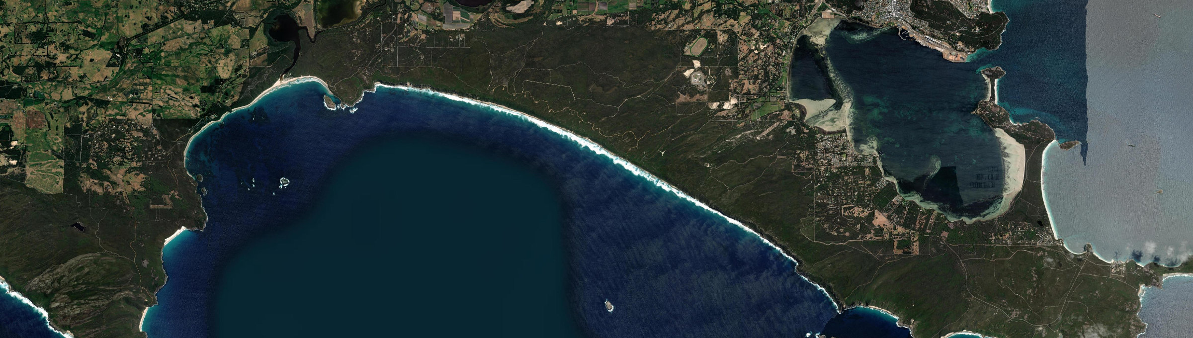 Aerial view of Sandpatch, WA