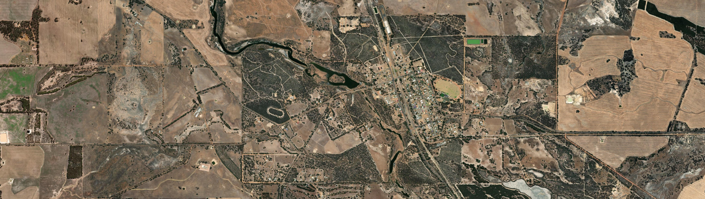 Aerial view of Tambellup, WA