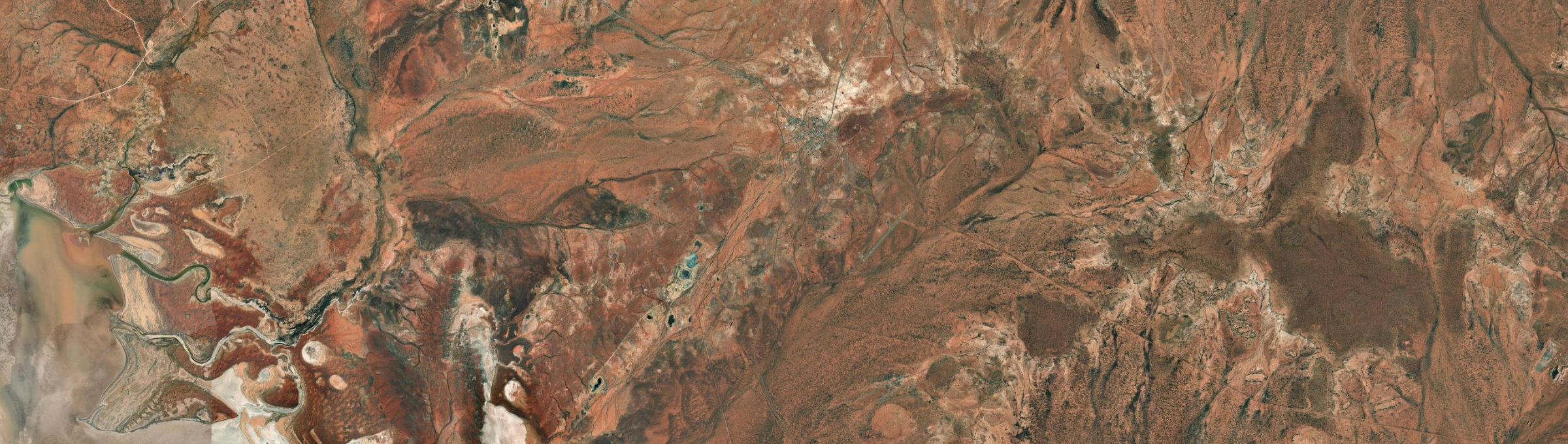 Aerial view of Cue, WA