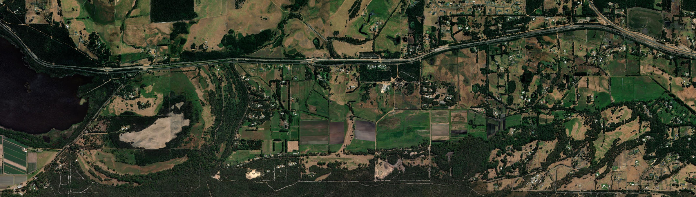 Aerial view of Cuthbert, WA