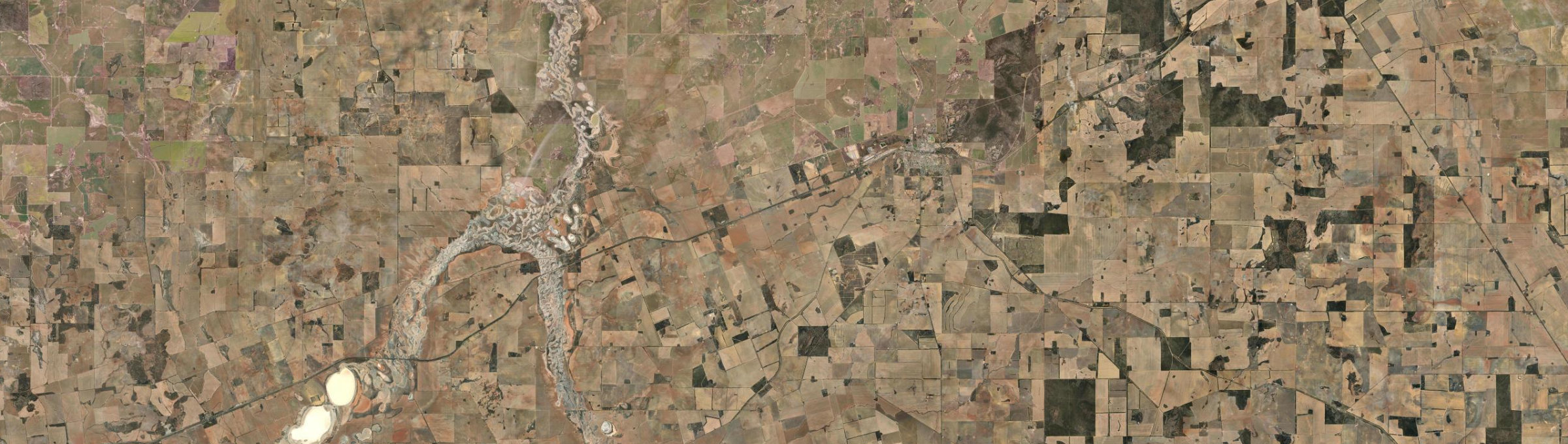 Aerial view of Nangeenan, WA