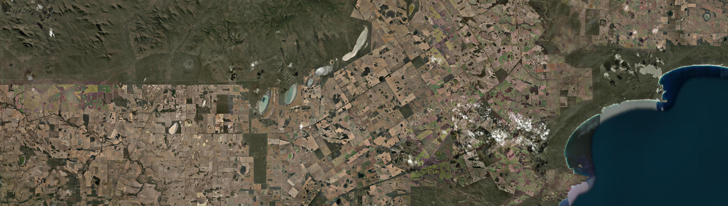 Aerial view of Kojaneerup South, WA