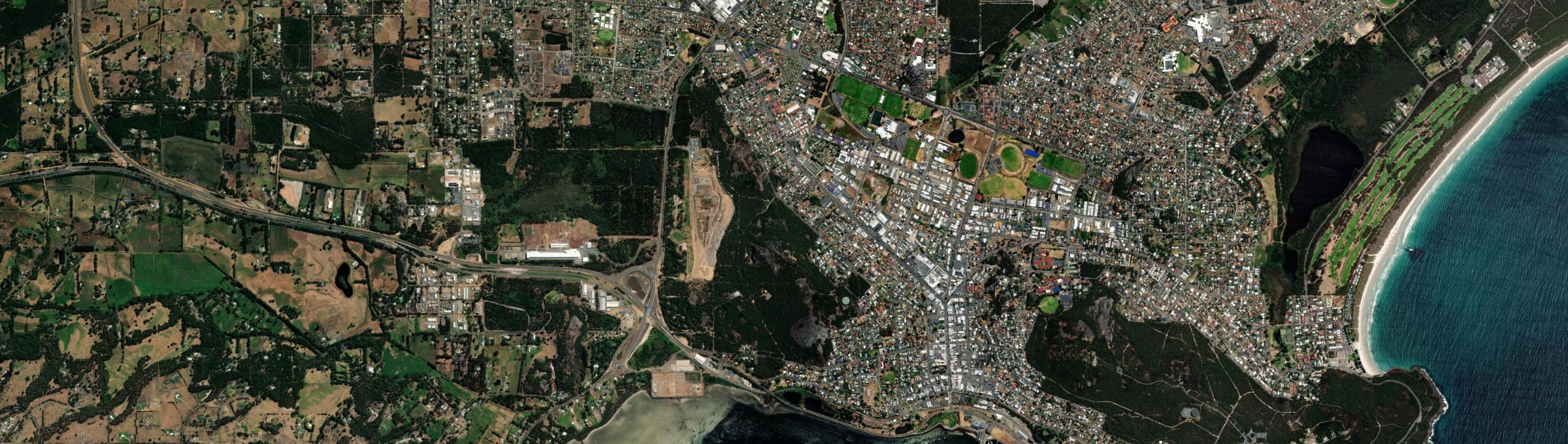 Aerial view of Mount Melville, WA