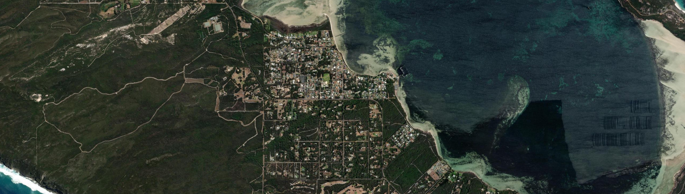 Aerial view of Little Grove, WA