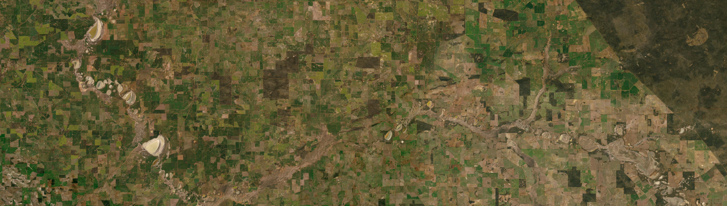 Aerial view of Karlgarin, WA