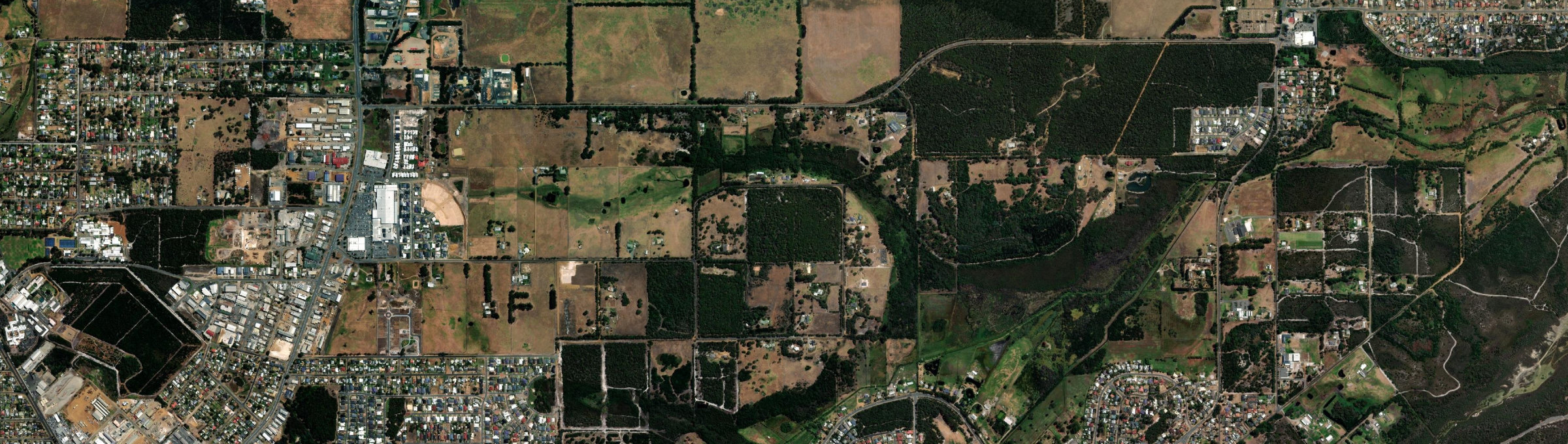 Aerial view of Lange, WA