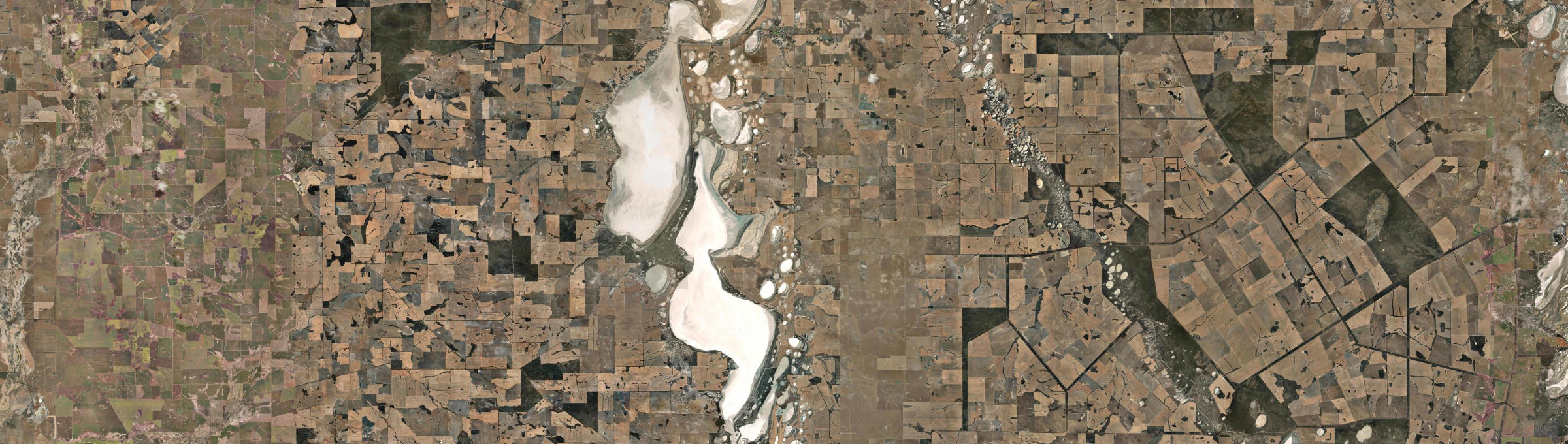 Aerial view of South Lake Grace, WA
