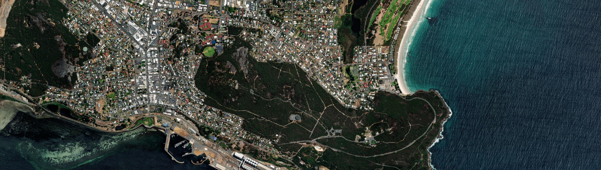 Aerial view of Mount Clarence, WA