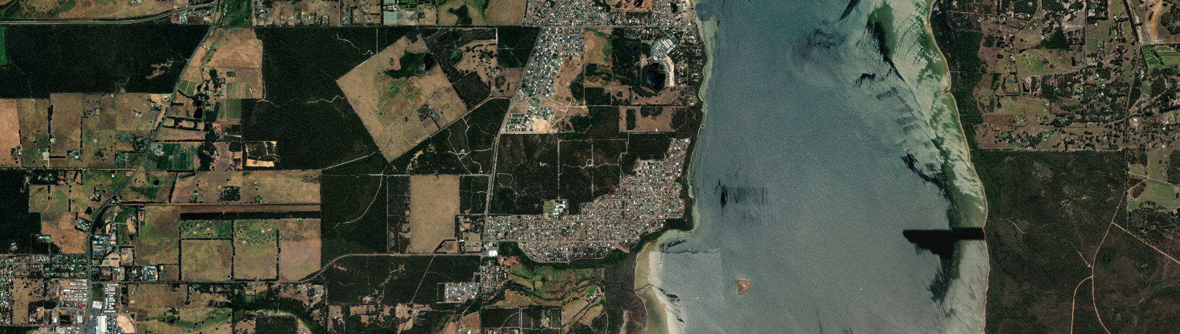 Aerial view of Bayonet Head, WA