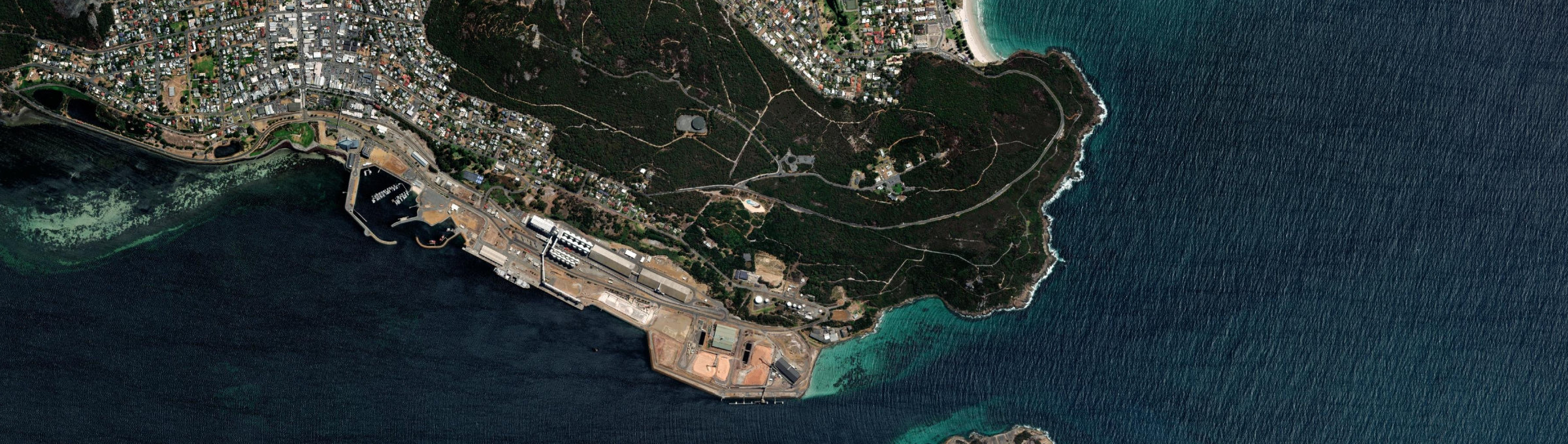 Aerial view of Port Albany, WA